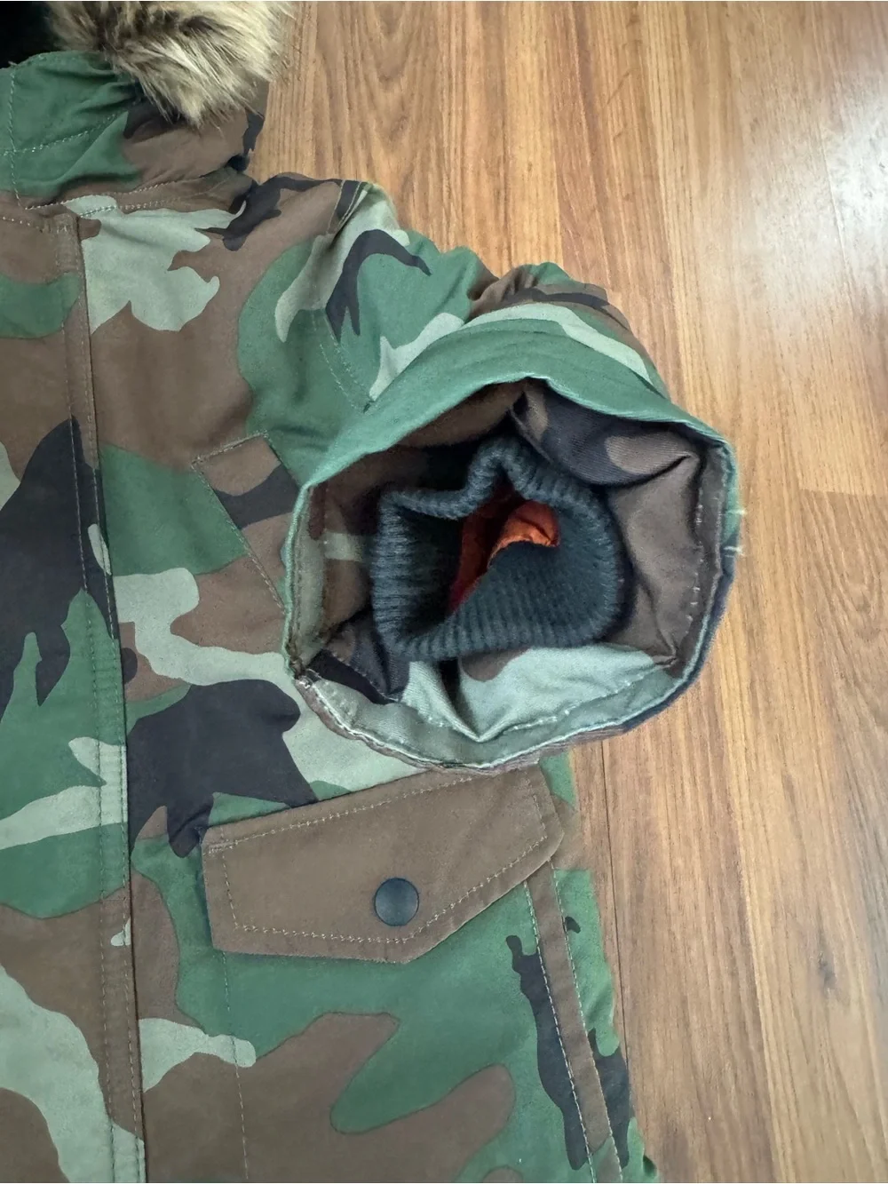 NWOT Polo Ralph Lauren Jacket Little Boys Camo Water Resistant Down Parka Green